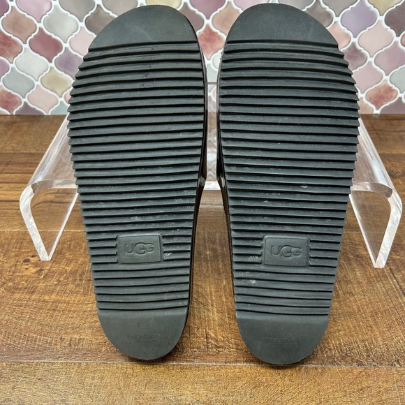 Women's Ugg Jane Black Patent Slide, Size 7.5 - Picture 8 of 14